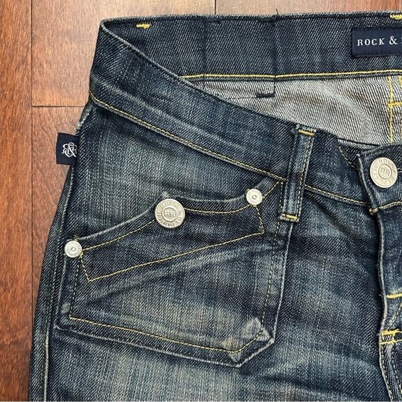 Rock & Republic Women’s Low Rise Jeans with a Bit of Flare, Y2K Style, Size 26 - Picture 5 of 16
